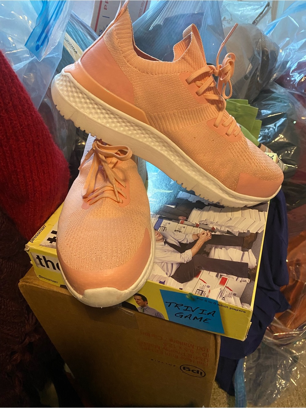 Timberland PRO Women's Peach Knit Lace-Up Sneakers